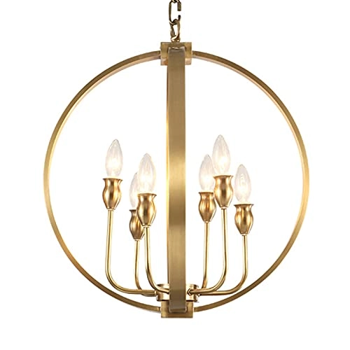 Simple Country All Copper Chandelier Lighting