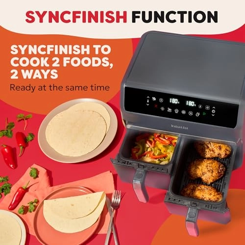 Vortex Plus 8QT Vortex Plus Dual Basket Plastic