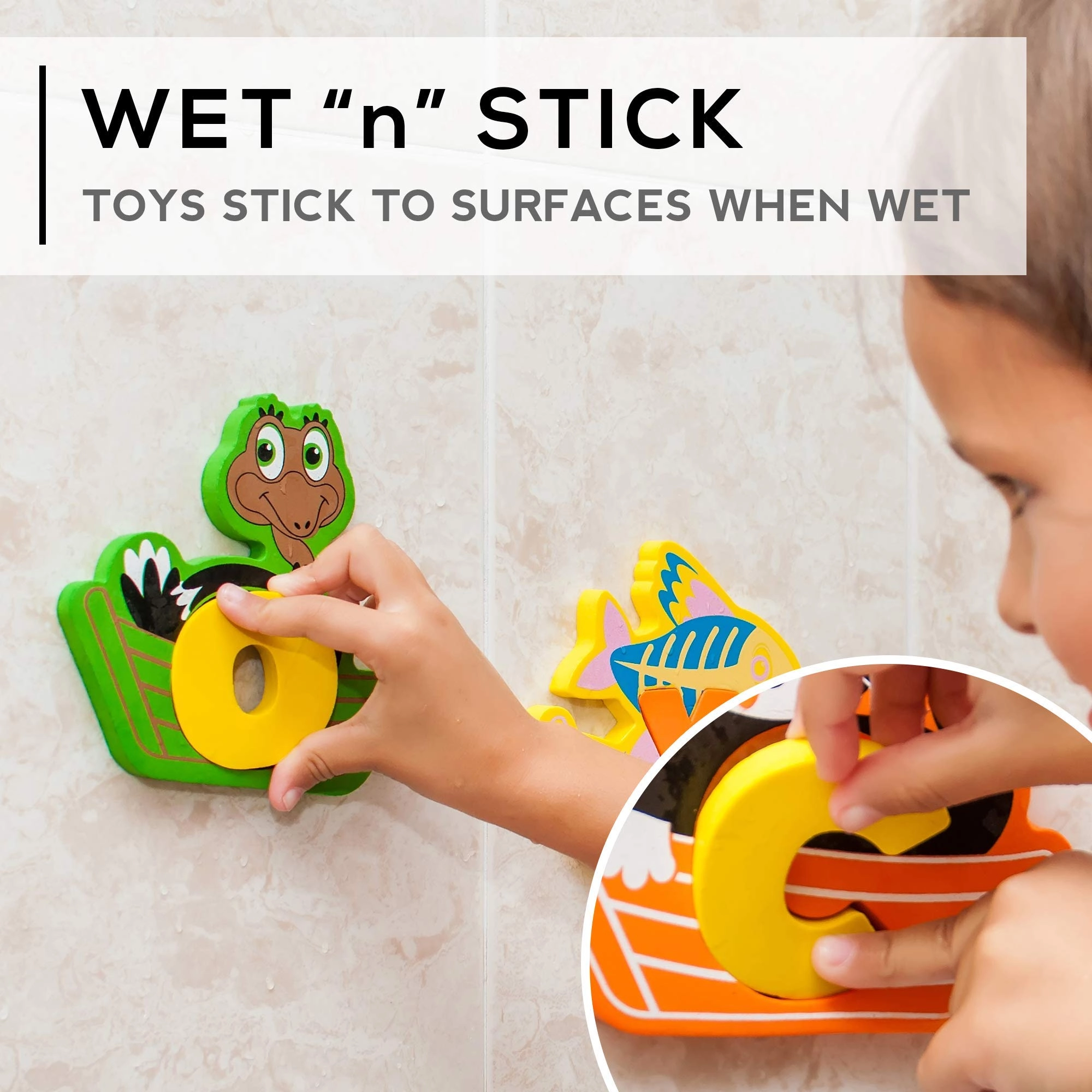 Bath Foam Alphabet Letters - Set of 52 Pcs Toy Organizer Non-Toxic