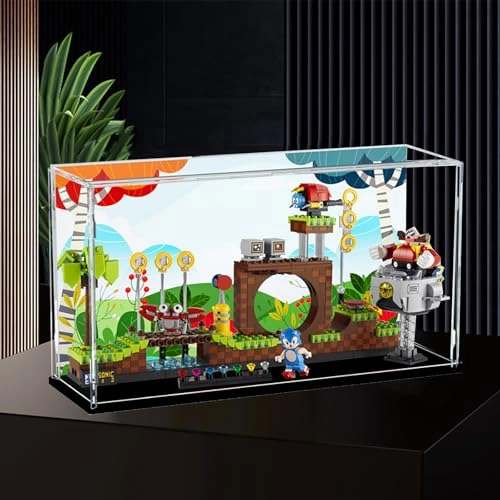 Acrylic Display Box for 21331 - 40 x 12 x 22 cm Black base painted model (3mm)