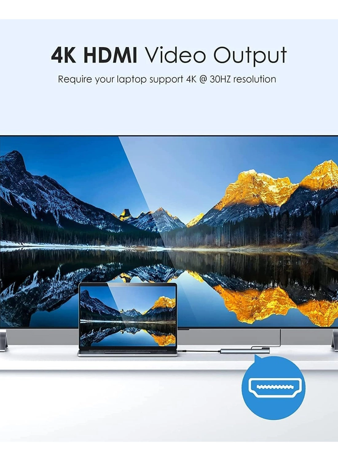 USB C Hub - 8-in-1 4K HDMI 100W PD