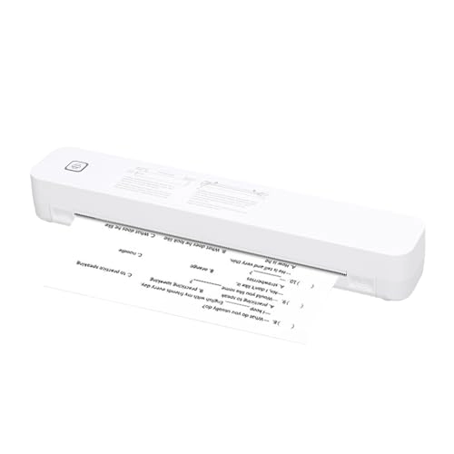 Portable Wireless Inkless Thermal Printer - Thermal Black and White