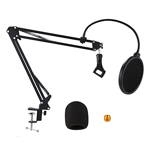Mic Stand - Extendable Scissor Arm Table Mounting Clamp