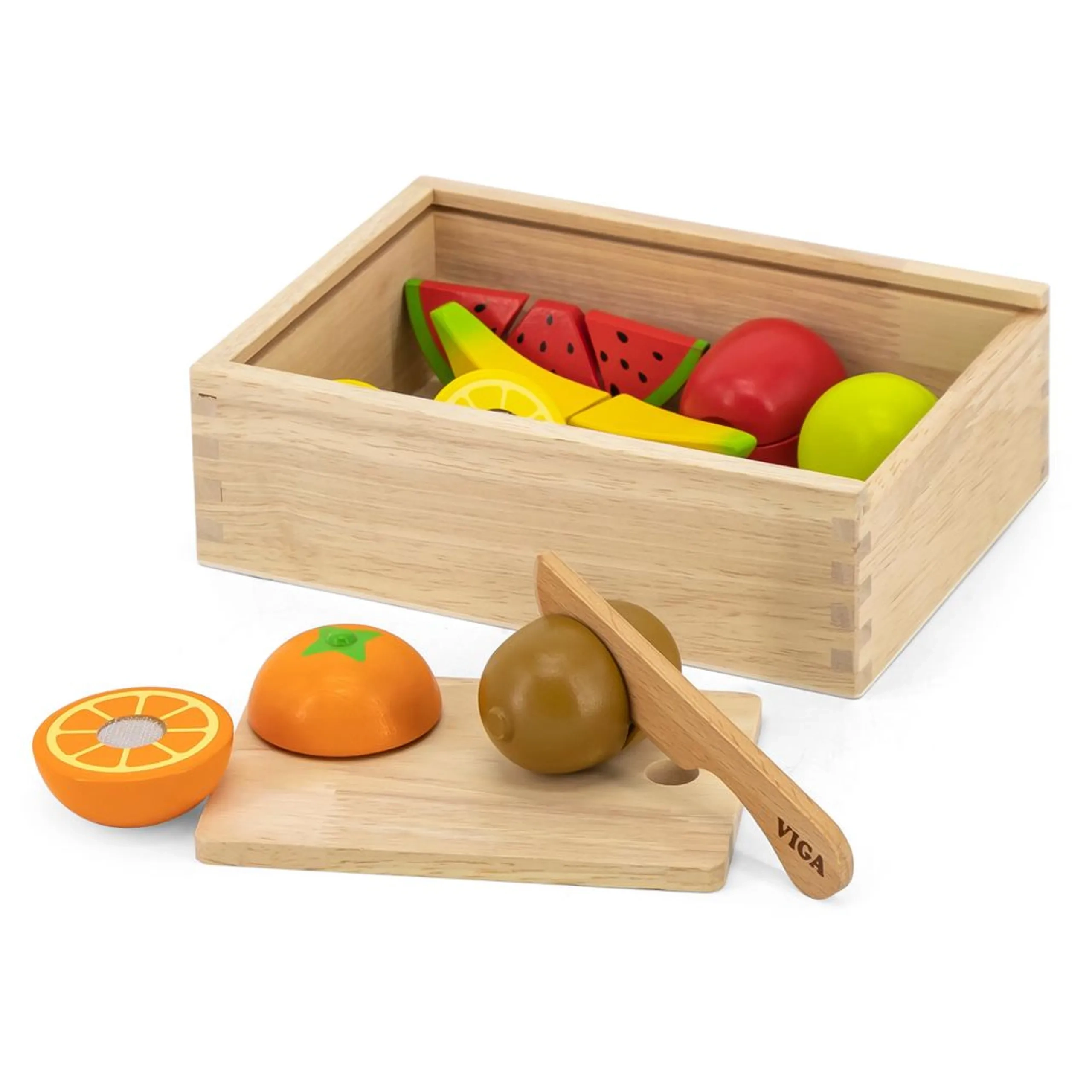 Wooden Cutting Fruit Set - 13 pcs (PCG-44539)
