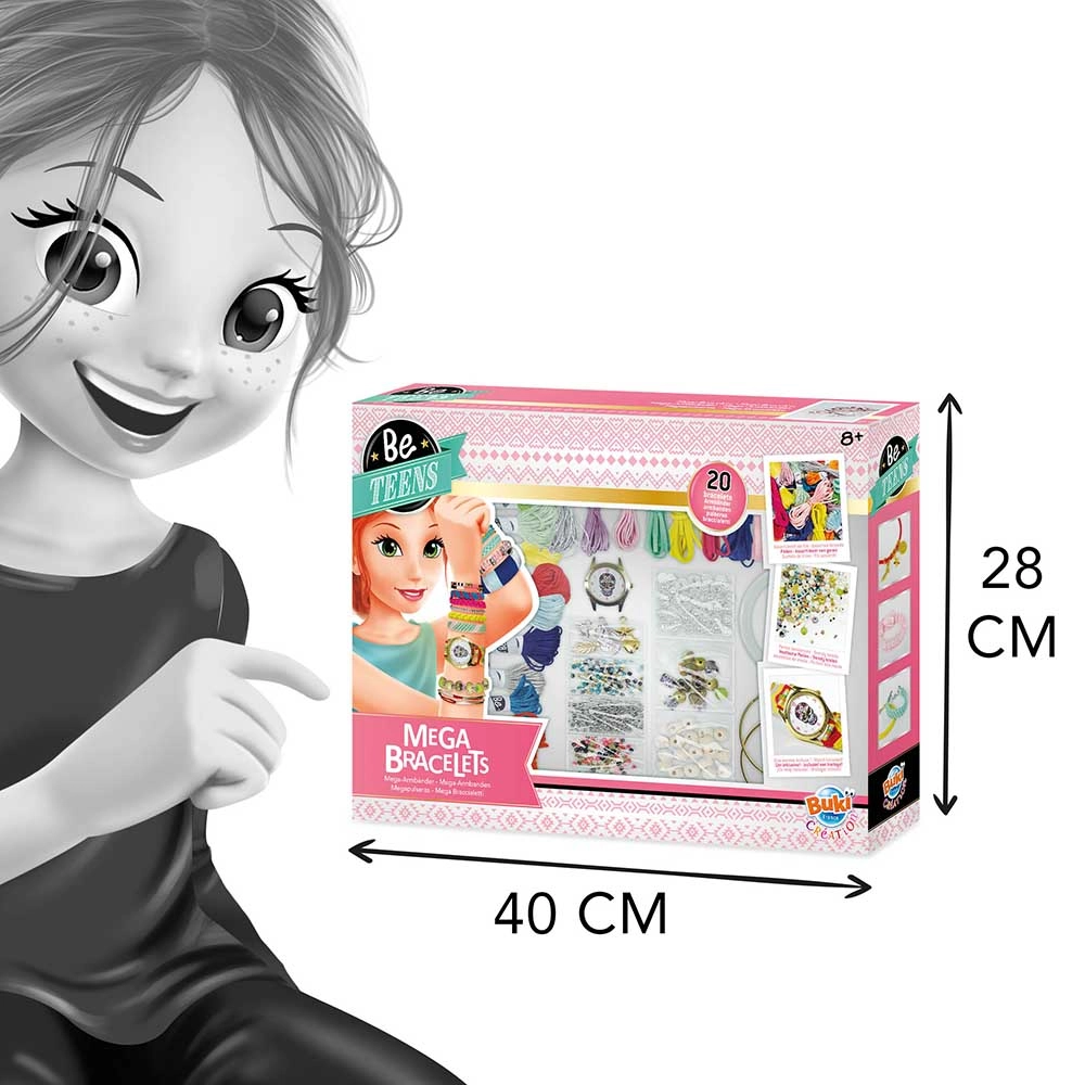 Mega Bracelets Kit - 20 bracelets Suitable for 7 to 13+ yrs