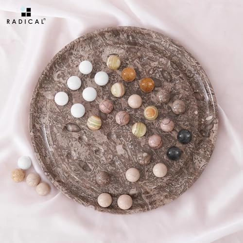 Peg Solitaire - 42 Piece Marble Oceanic