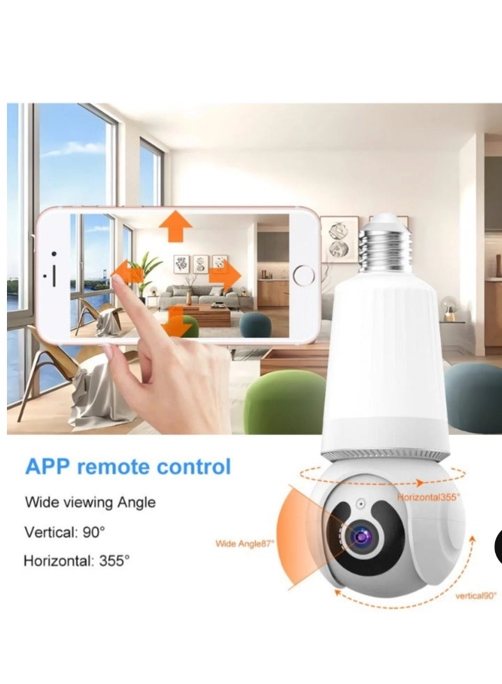 Wireless Light Bulb Camera 1080P