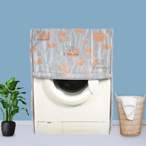 PVC Waterproof Front Load Washing Machine Cover - 5KG to 7.5KG Blue