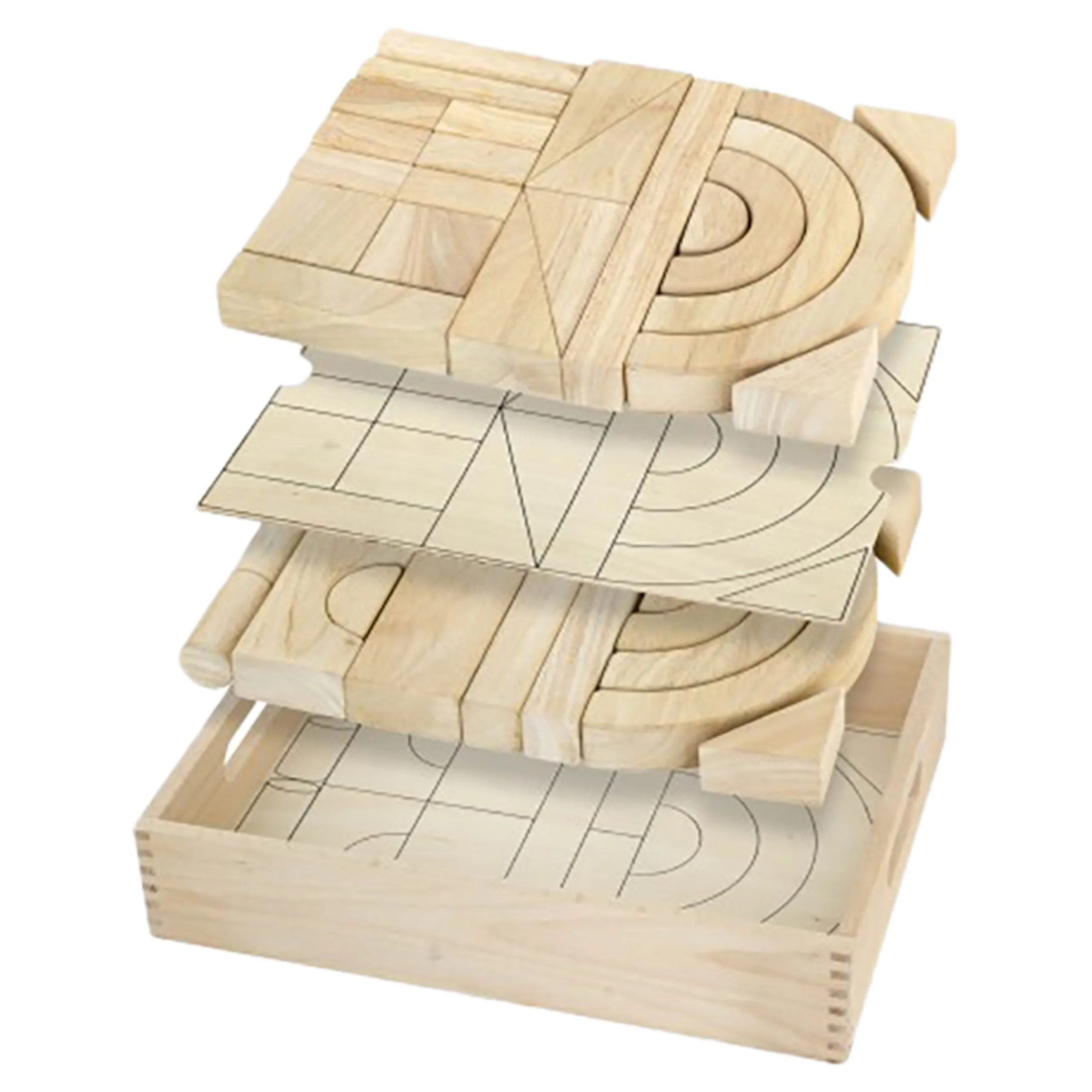Wooden Unit Block - 42 pcs