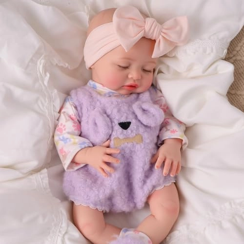 Reborn Baby Doll - 16 Inch Full Platinum Silicone Ages 3+