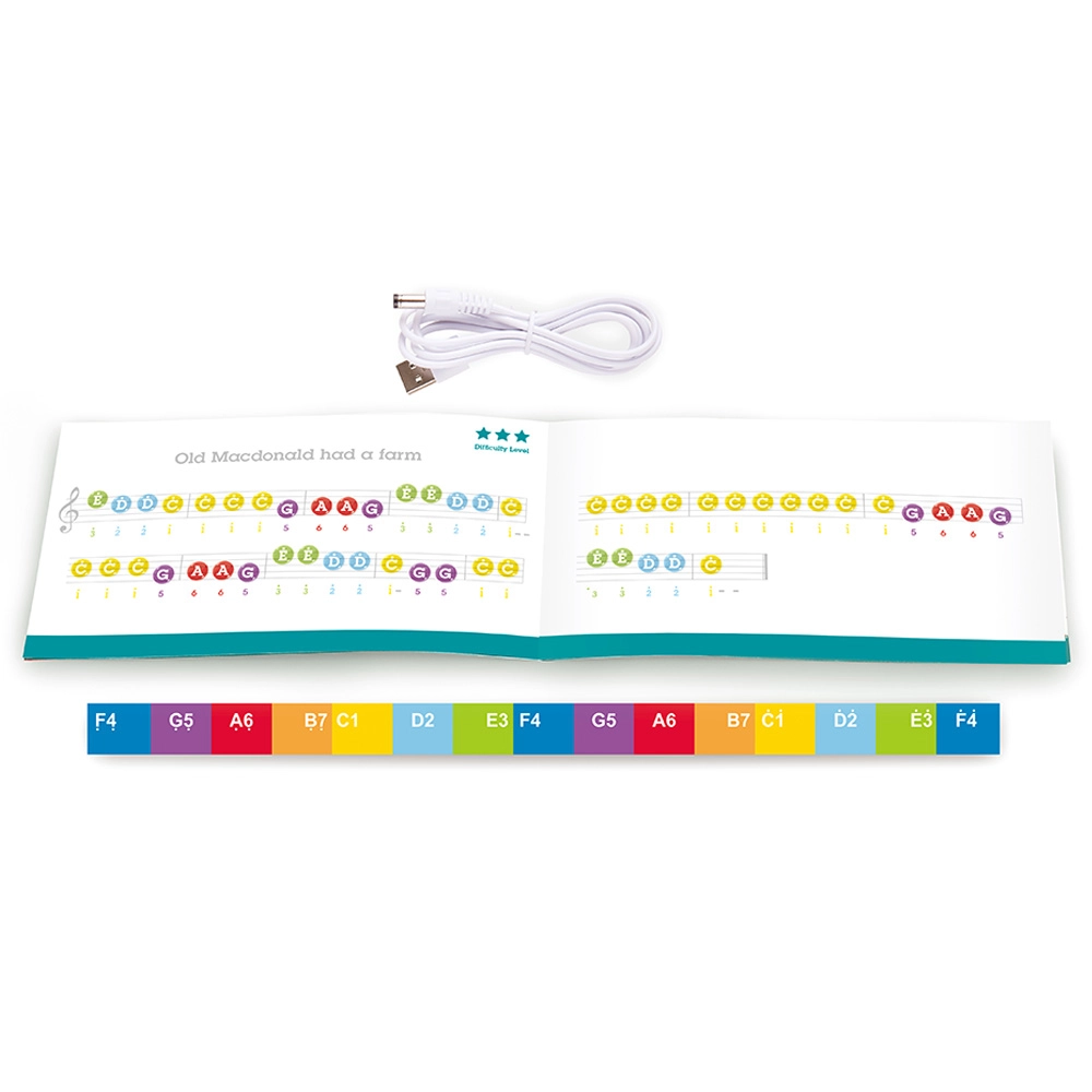 Learn with Lights Piano - six stylized accompanying tunes 3 +