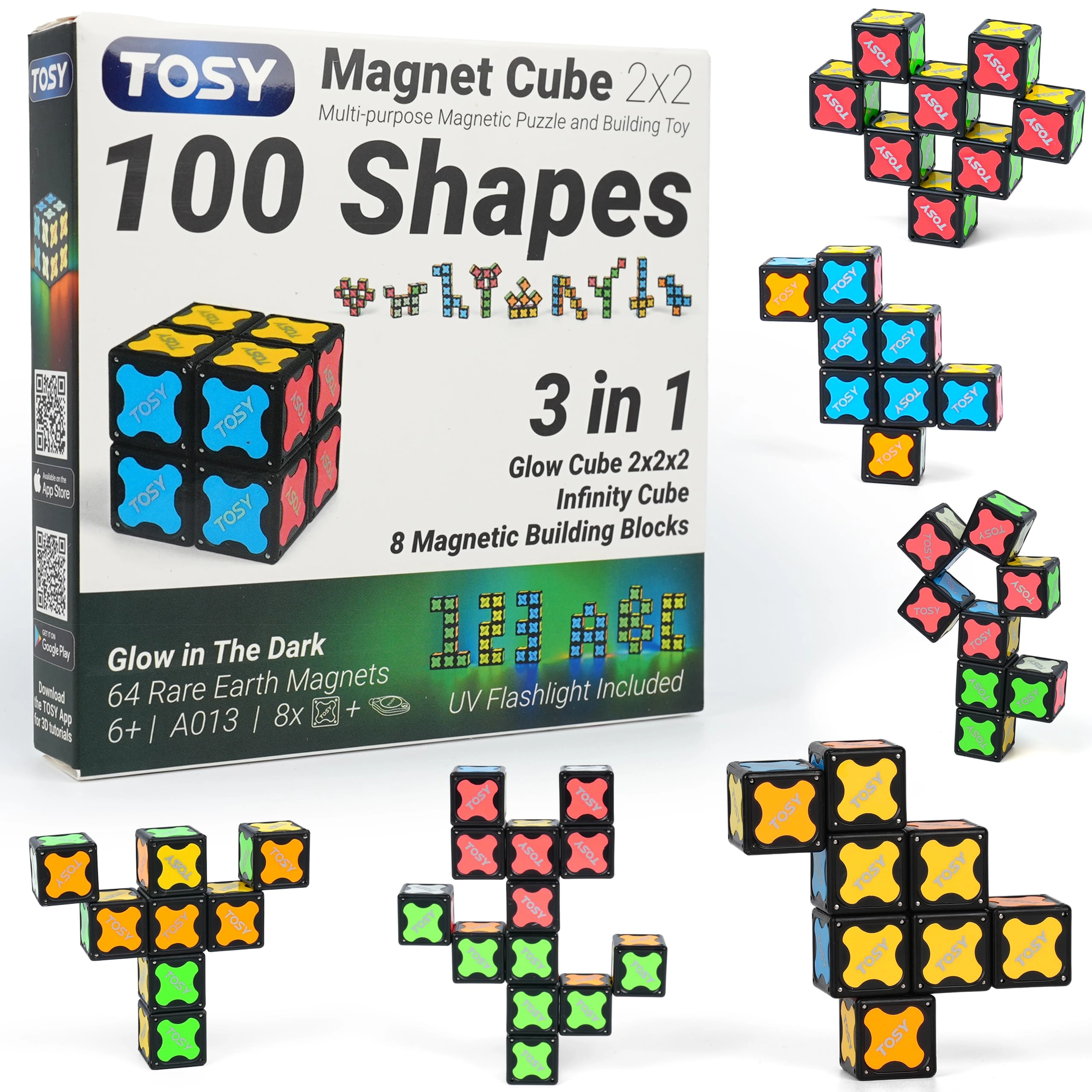 Magnet Cube 2x2 - 6+ 8 pieces