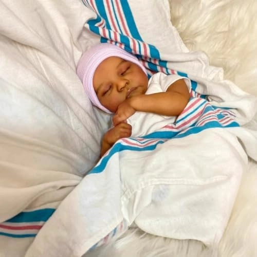 Reborn Baby Doll - 18 Inch Silicone Black Boy Ages 3+