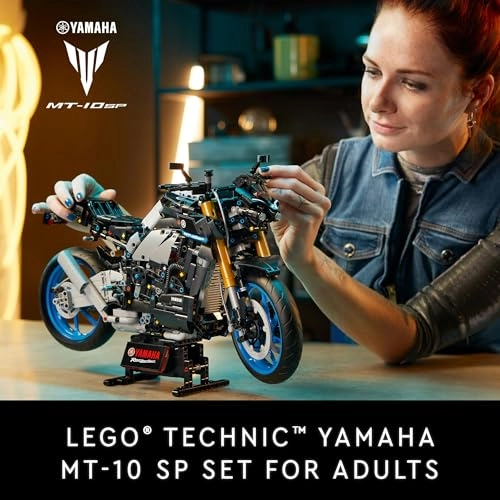 Technic Yamaha MT-10 SP (42159) - 4-cylinder engine functional steering