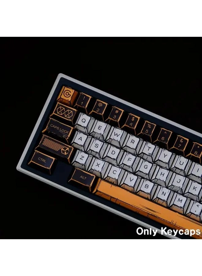 Cherry PBT Keycaps - 78-Key Comic Black