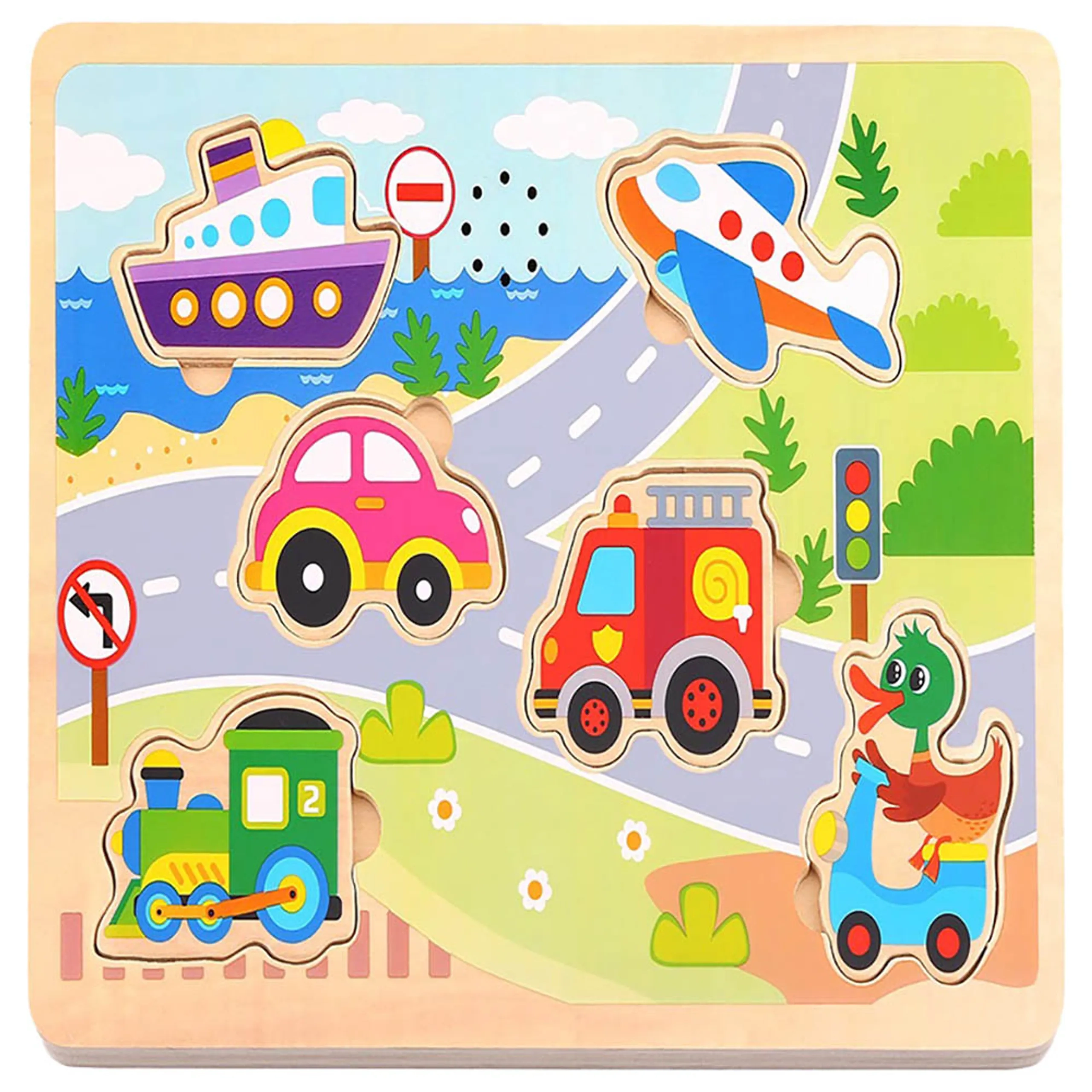 Tooky Toy Vehicles Puzzle - Suitable for 18 months & above