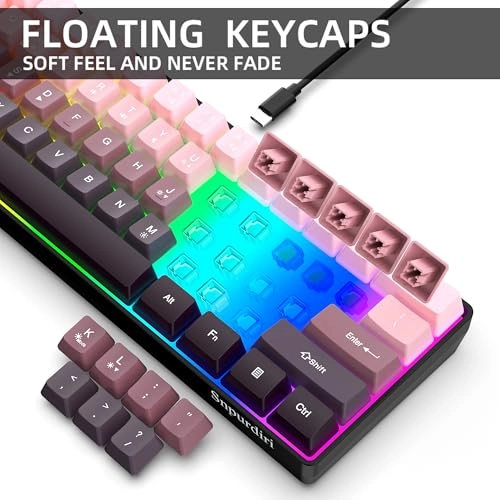60% Wired Gaming Keyboard - USB-A