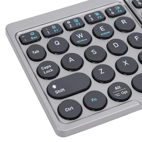 Foldable Bluetooth Keyboard - Touchpad Type C Charging