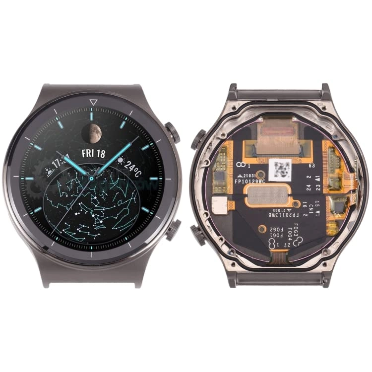 HUAIGNZDF Watch Spare Part LCD Screen and Digitizer Full Assembly for Huawei Watch GT 2 Pro VID-B19