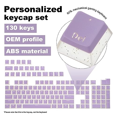 Pudding Keycaps - 130 Keys OEM Profile