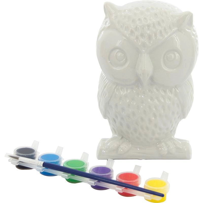 Paint Your Own Owl Money Bank - Ceramic 3 Years and Above