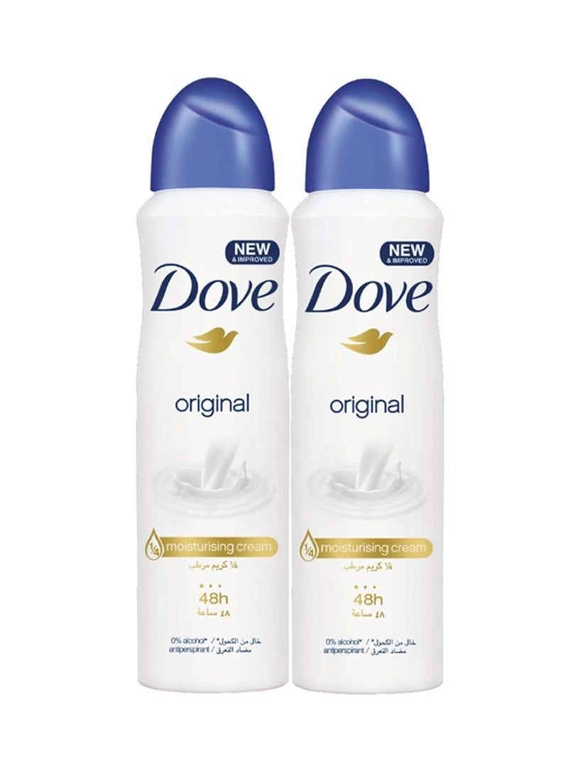 Extra Fresh Dry Antiperspirant Deodorant Spray - 2X150 ml