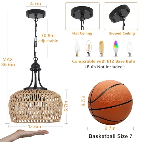 Farmhouse Chandelier - Dimmable