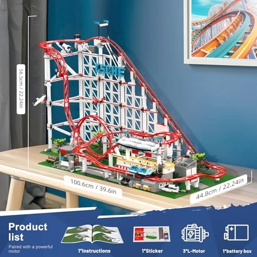 Roller Coaster Building Kit - 3646 pcs