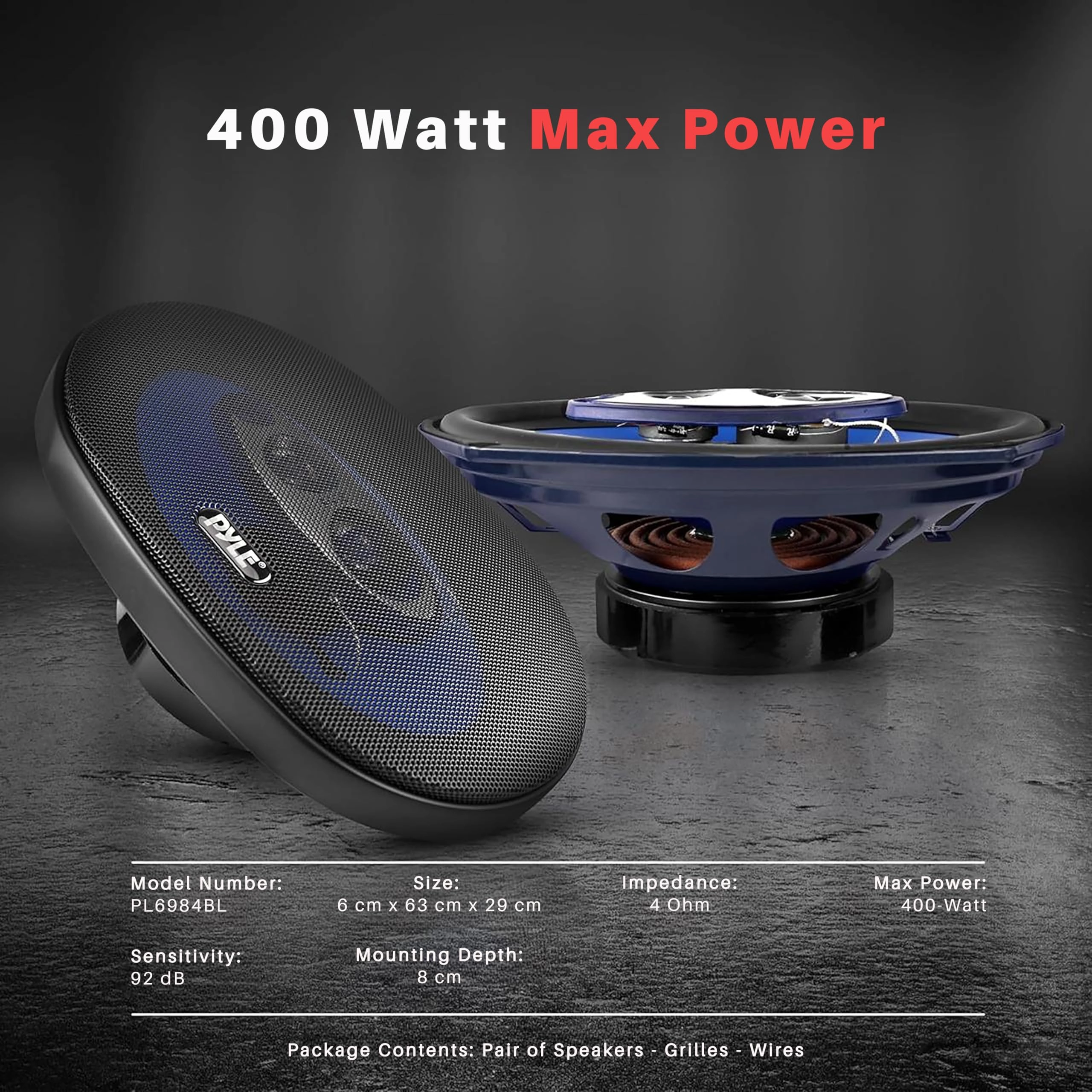 PL6984BL - 6 Inches Coaxial