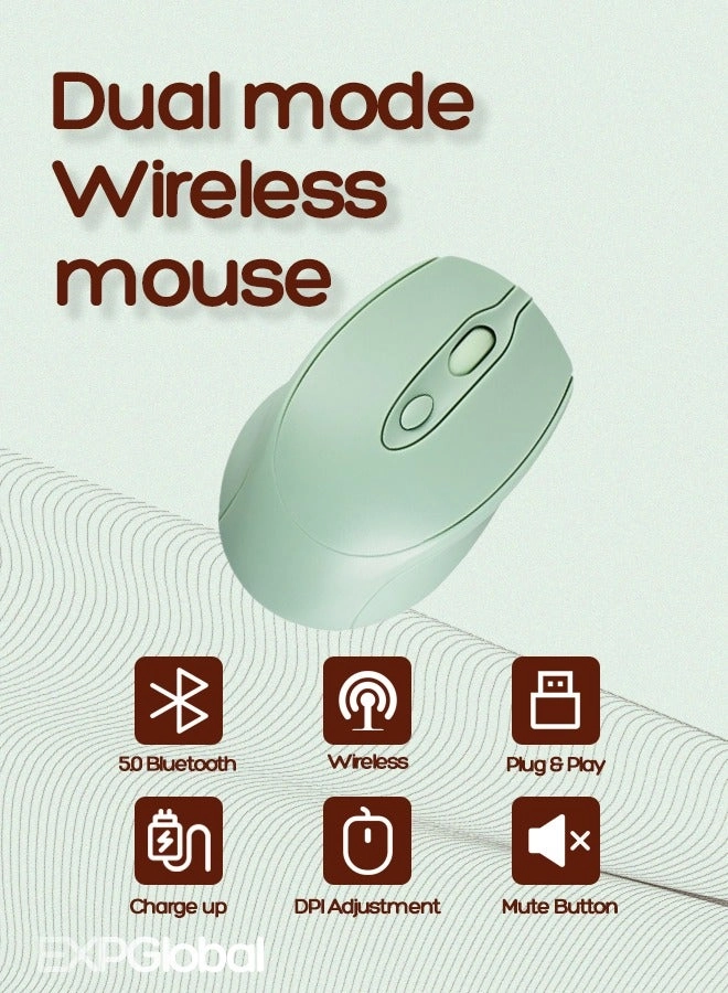 EXPGlobal Rechargeable Dual Mode Slim Mouse - Wireless