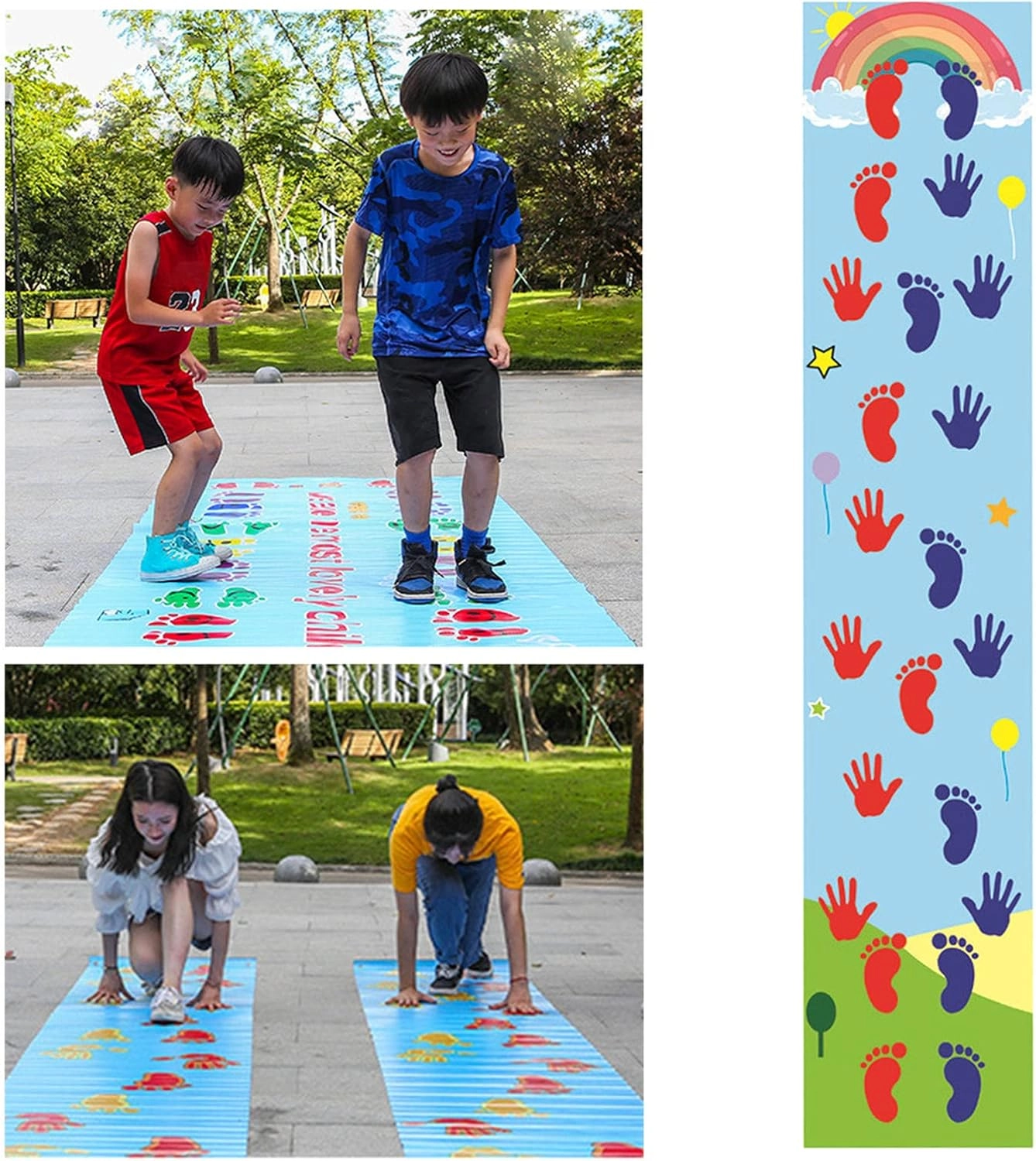 Hand Foot Game Pad - Anti Slip Texture Hand & Foot Hopscotch Decal