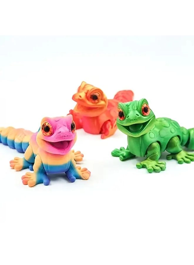 Generic Articulated Lizard Figurine - 3D-Printed blue-violet