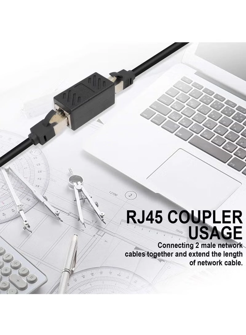 RJ45 Coupler - 10 Pack Cat7 Cat6 Cat5e Female to Female