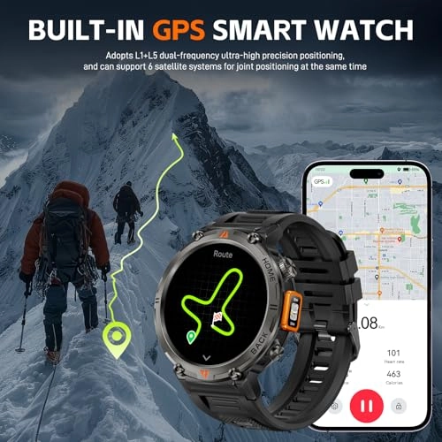 Military Smart Watch Zinc alloy GPS