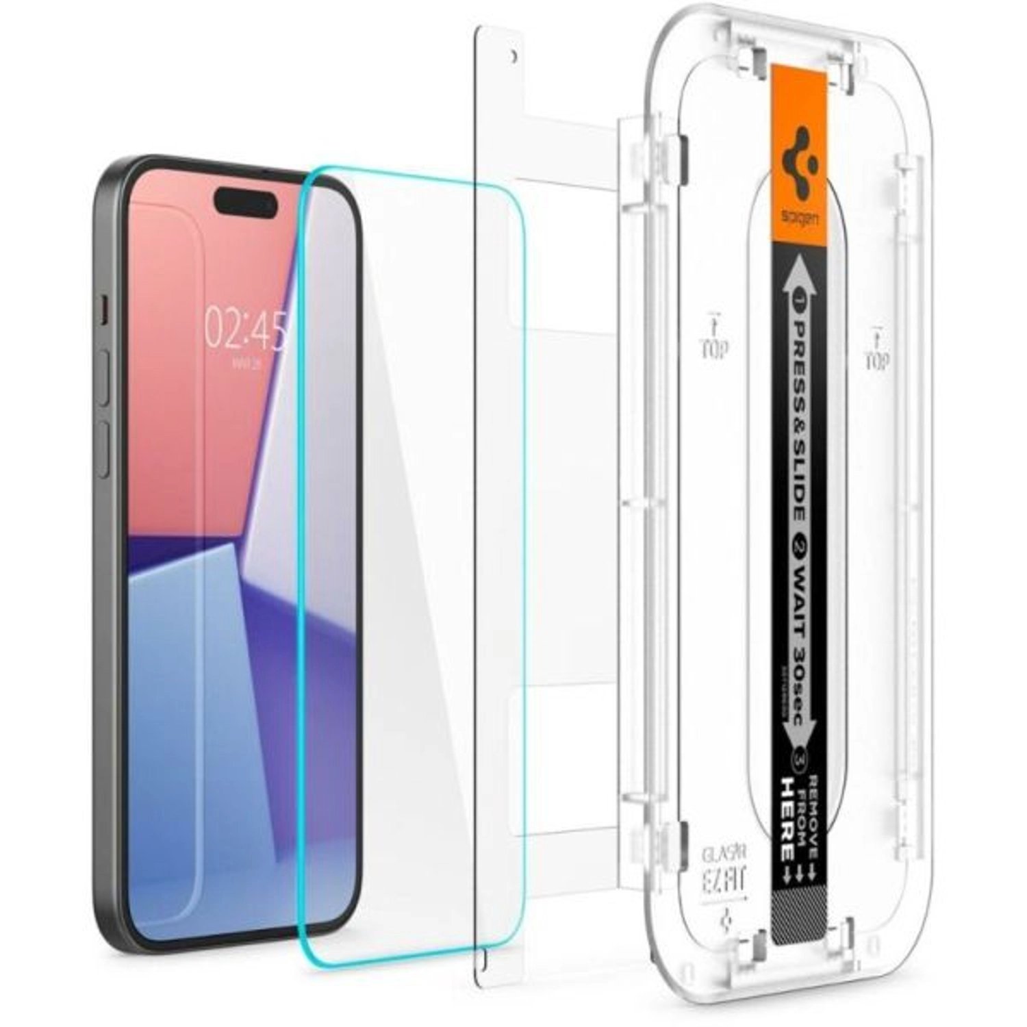 Spigen Screen Protector - iPhone 15 Tempered Glass