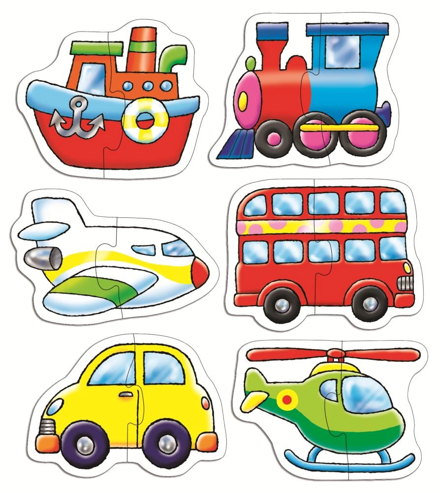 Transport Puzzles - 18 months-3 years 12 pieces