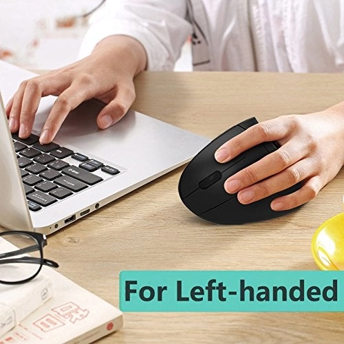 Left Handed Ergonomic Vertical Mouse - Wireless