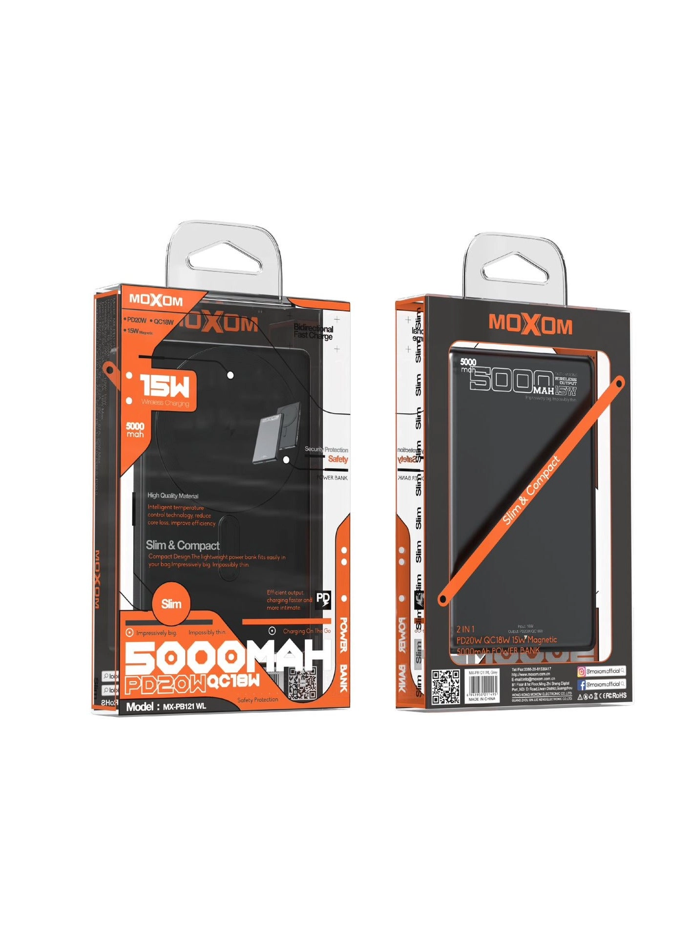 MX-PB121 - 5000mAh PD20W QC18W 15W