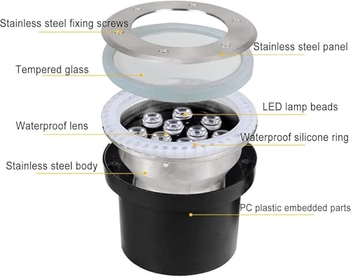 Underwater Led Lights - 12W IP68 Submersible
