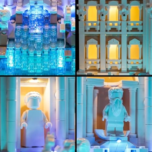LED Light Set Compatible with Lego 21062 Trevi Fountain - 4 lights USB powered