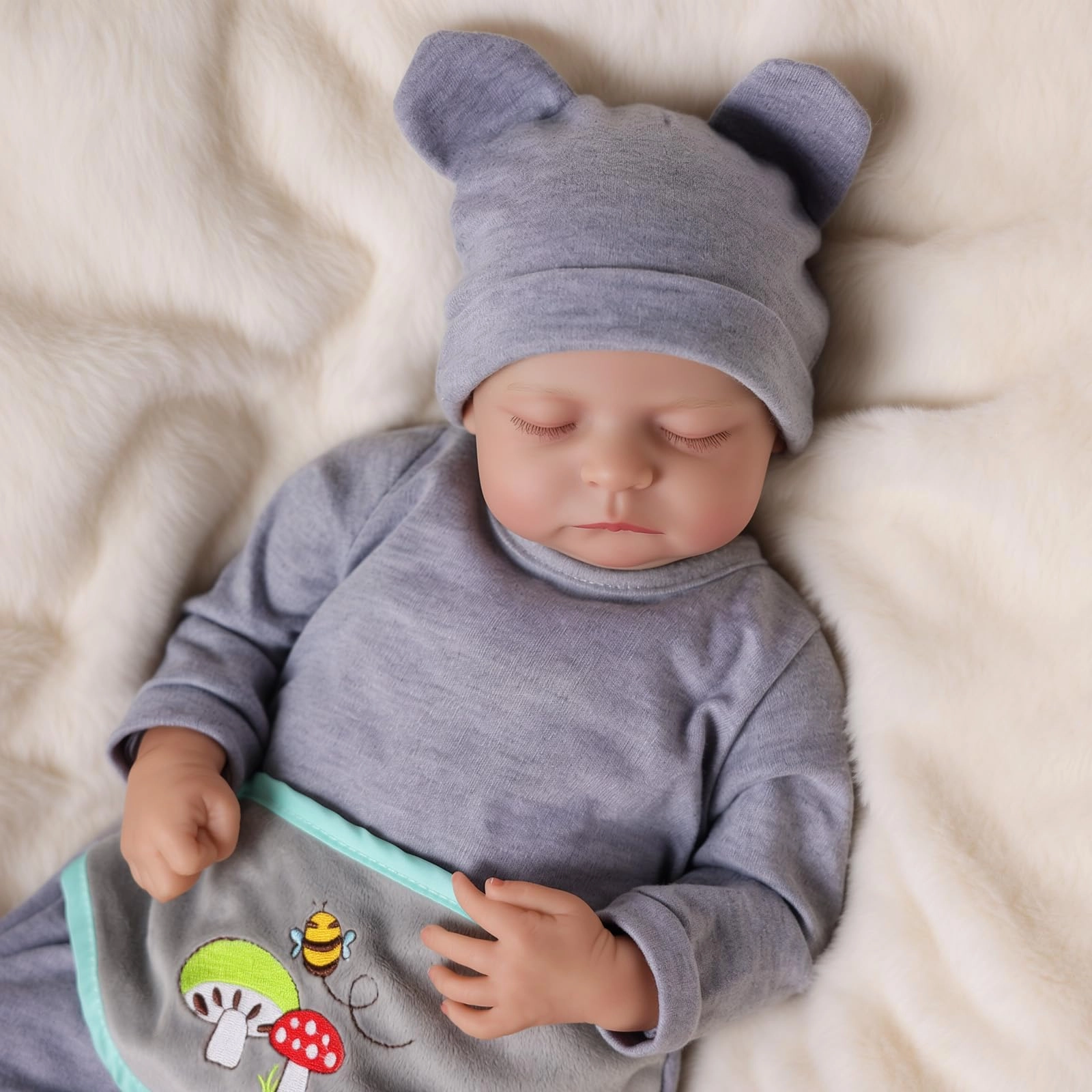 Reborn Baby Doll - 17Inch Cloth Body African American