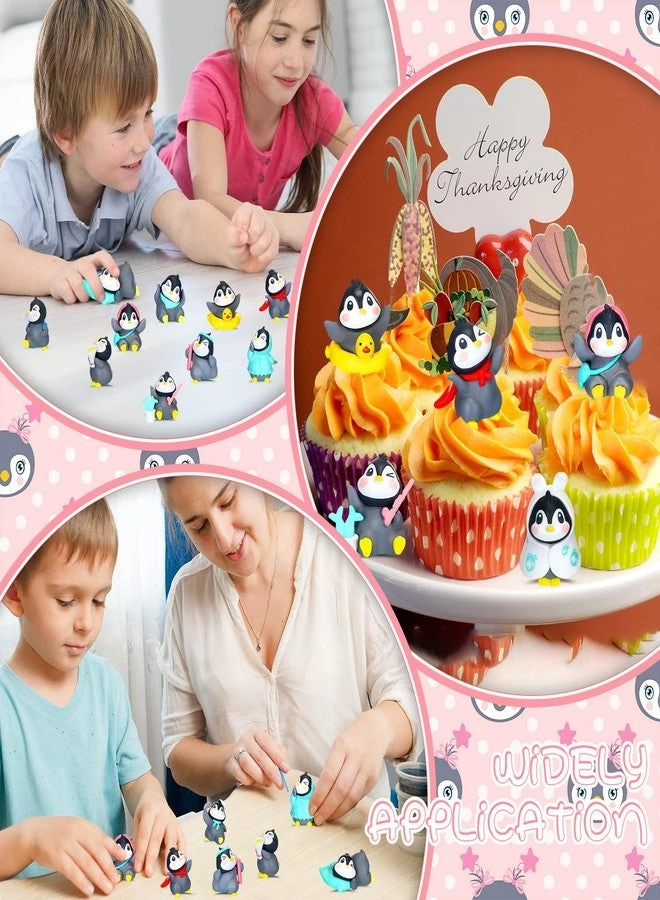 Mini Penguin Figurines - 24 Pieces Birthday