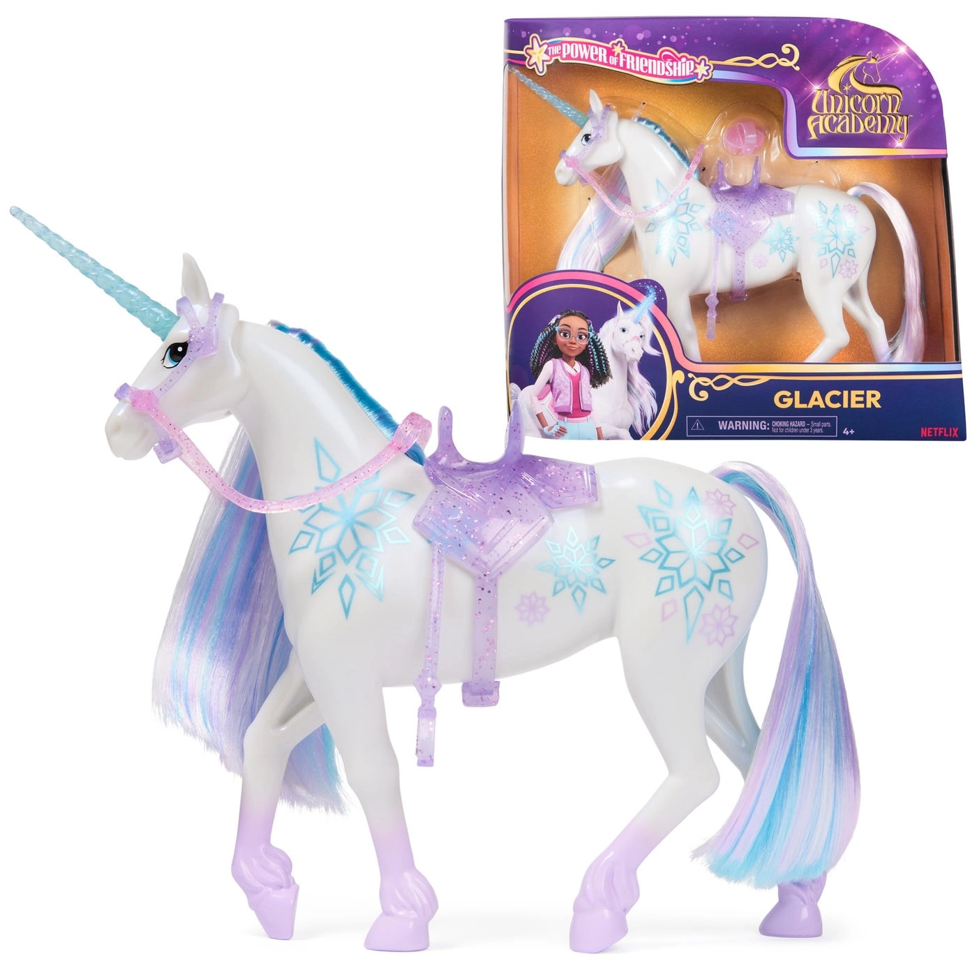 Glacier Unicorn - 11 Power of Friendship Removable Saddle Removable Bridle