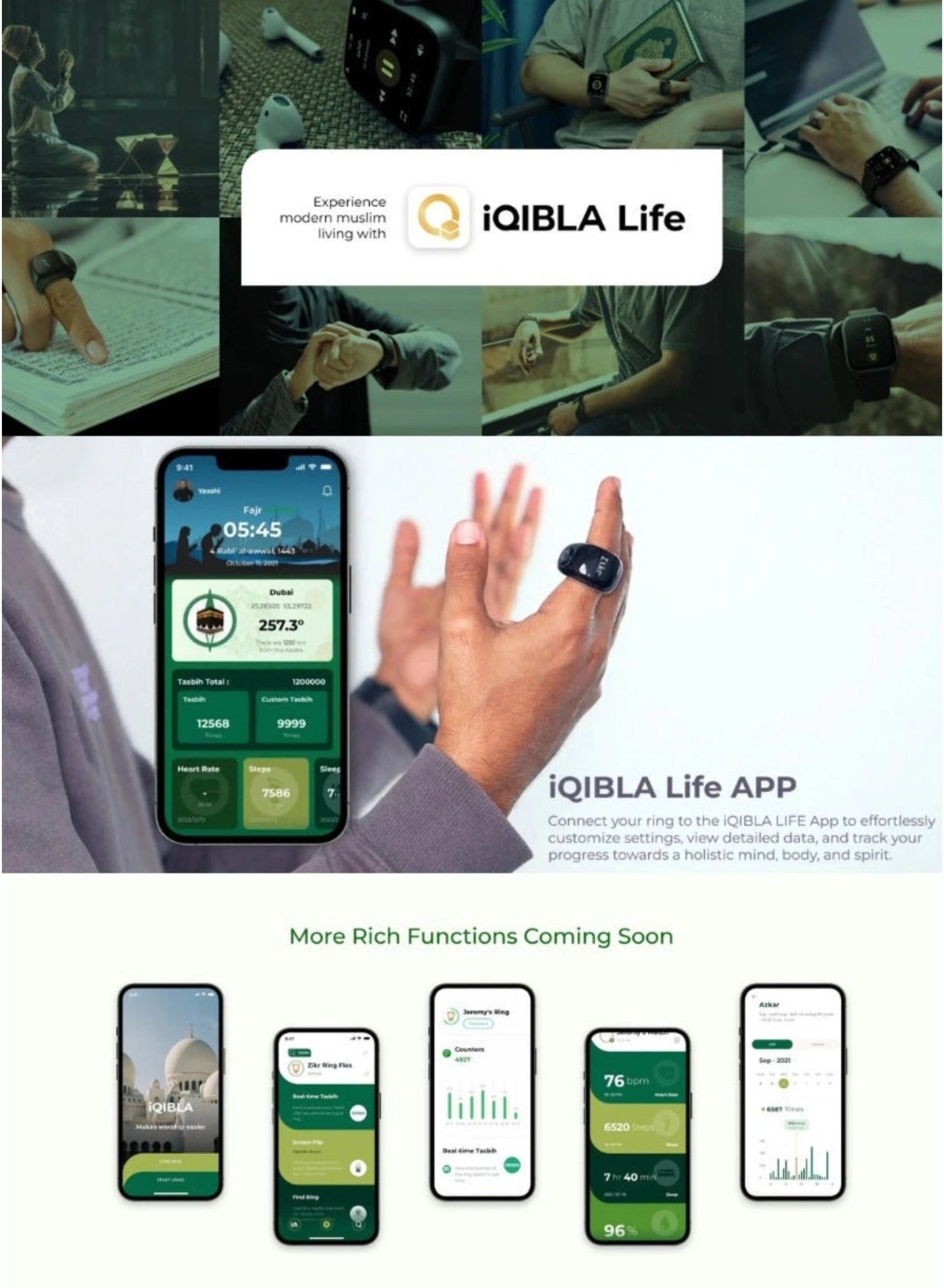 Zikar Ring Jood - 55 mAh USB-C Black