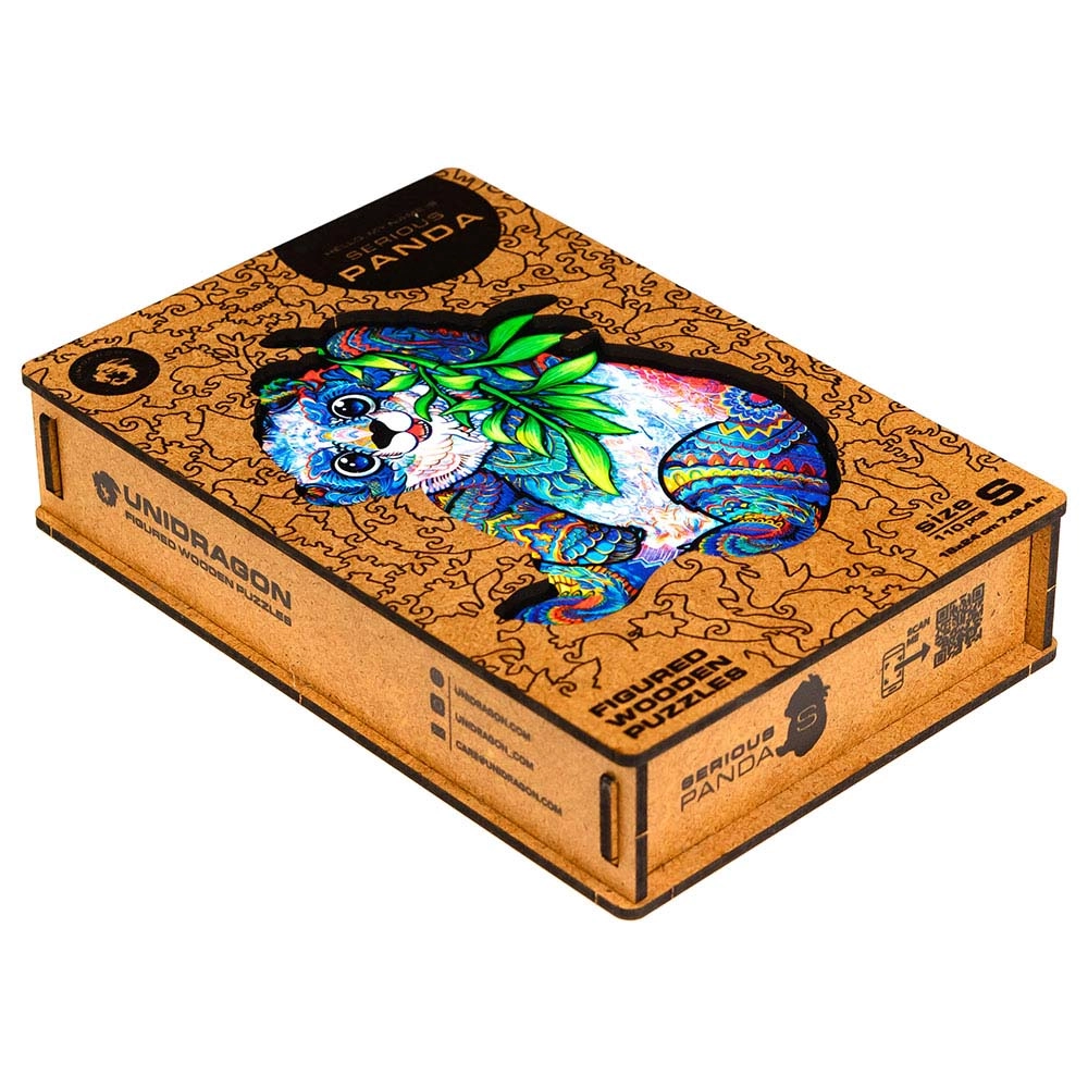 Serious Panda Wooden Puzzle (4107390-PANDA_S) - 110 pcs