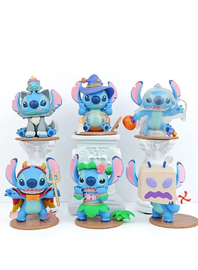 halamodo Stitch's Wacky Diary Series Blind Box - Stitch (QQ0814) 6 pcs