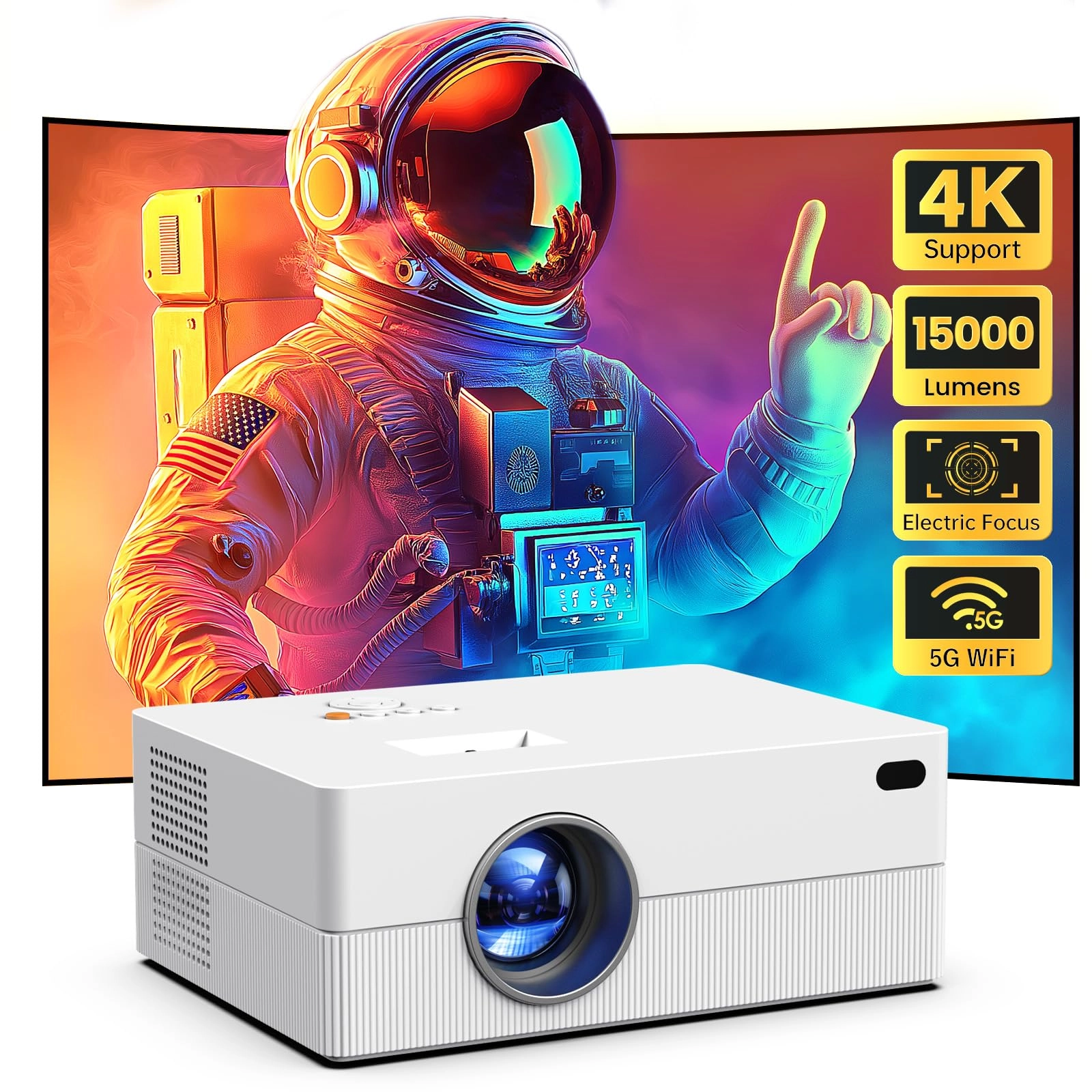 JOWLURK Projector A8 15000 lumens