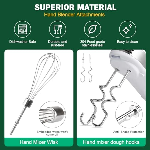 Hand Mixer Beaters - KHMPW Stainless Steel 3PCS