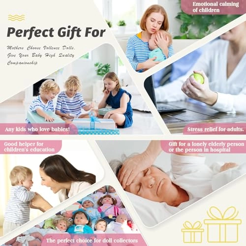 Sleeping Baby Doll - 16 inch Silicone Girl Skin Color Ages 3+