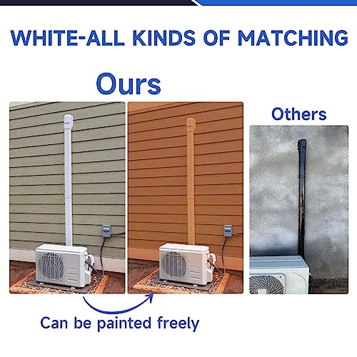 Mini Split Line Set Cover Kit - 3" 14 Ft PVC